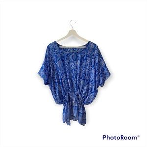 100% silk casual top